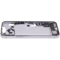 Mid-Frame Housing  W/ Charging Port Flex & Small Parts  For iPhone 14 Plus (EU / Global Version) (Used OEM Pull: Grade C) (Purple)