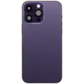 Back Housing W/ Charging Port Flex & Small Parts  For iPhone 14 Pro Max (US Version) (Used OEM Pull: Grade B) (Deep Purple)