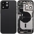 Back Housing W/ Charging Port Flex & Small Parts  For iPhone 14 Pro Max (US Version) (Used OEM Pull: Grade B) (Space Black)