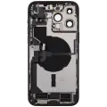 Back Housing W/ Charging Port Flex & Small Parts  For iPhone 14 Pro Max (US Version) (Used OEM Pull: Grade A) (Space Black)