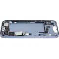 Mid-Frame Housing  W/ Charging Port Flex & Small Parts  For iPhone 14 Plus (US Version) (Used OEM Pull: Grade C) (Blue)