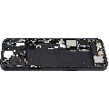 Mid-Frame Housing  W/ Charging Port Flex & Small Parts  For iPhone 15 Plus (US Version) (Used OEM Pull: Grade A) (Black)