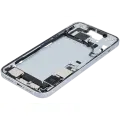 Mid-Frame Housing  W/ Charging Port Flex & Small Parts  For iPhone 15 Plus (US Version) (Used OEM Pull: Grade A) (Blue)