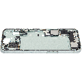 Mid-Frame Housing  W/ Charging Port Flex & Small Parts  For iPhone 15 Plus (US Version) (Used OEM Pull: Grade B) (Green)