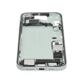Mid-Frame Housing  W/ Charging Port Flex & Small Parts  For iPhone 15 Plus (US Version) (Used OEM Pull: Grade C) (Green)