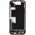 Mid-Frame Housing  W/ Charging Port Flex & Small Parts  For iPhone 16 Pro (US Version) (Used OEM Pull: Grade B) (Desert Titanium)
