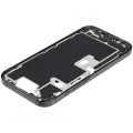 Mid-Frame Housing  W/ Charging Port Flex & Small Parts  For iPhone 16 Pro (US Version) (Used OEM Pull: Grade A) (Black Titanium)