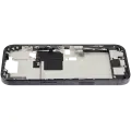 Mid-Frame Housing  W/ Charging Port Flex & Small Parts  For iPhone 16 Pro (US Version) (Used OEM Pull: Grade A) (Black Titanium)