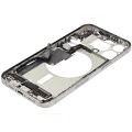 Mid-Frame Housing  W/ Charging Port Flex & Small Parts  For iPhone 15 Pro Max (US Version) (Used OEM Pull: Grade B) (Natural Titanium)