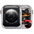 Housing Assembly Compatible For Watch Series 8 (45MM) (Aluminum/Silver) (GPS Version)