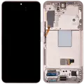 OLED Assembly With Frame For Samsung Galaxy S22 5G (Service Pack) (Pink Gold)