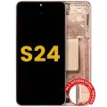 OLED Assembly With Frame For Samsung Galaxy S24 5G (US & International Version) (Refurbished) (Sandstone Orange)