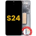 OLED Assembly With Frame For Samsung Galaxy S24 5G (US & International Version) (Refurbished) (Sapphire Blue)