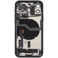 Back Housing W/ Charging Port Flex & Small Parts  For iPhone 12 (EU / Global Version) (Used OEM Pull: Grade C) (Black)