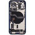 Back Housing W/ Charging Port Flex & Small Parts  For iPhone 12 (EU / Global Version) (Used OEM Pull: Grade C) (Blue)