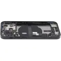 Back Housing W/ Charging Port Flex & Small Parts  For iPhone 13 Mini (EU / Global Version) (Used OEM Pull: Grade C) (Midnight)