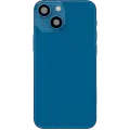 Back Housing W/ Charging Port Flex & Small Parts  For iPhone 13 Mini (US Version) (Used OEM Pull: Grade C) (Blue)