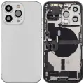 Back Housing W/ Charging Port Flex & Small Parts  For iPhone 13 Pro (EU / Global Version) (Used OEM Pull: Grade B) (Silver)