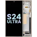 OLED Assembly With Frame For Samsung Galaxy S24 Ultra (Service Pack) (Titanium Yellow)
