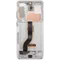 OLED Assembly With Frame For Samsung Galaxy S20 Plus 5G (Aftermarket Plus) (Cloud White)