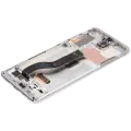 OLED Assembly With Frame For Samsung Galaxy S20 Plus 5G (Aftermarket Plus) (Cloud White)
