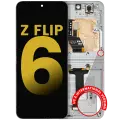 Inner OLED Assembly With Frame Compatible For Samsung Galaxy Z Flip 6 5G (F741) (US & International) (Refurbished) (White)