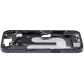 Mid-Frame Housing W/ Charging Port Flex & Small Parts  For iPhone 17 (US Version) (Used OEM Pull: Grade A) (Black)