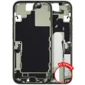 Mid-Frame Housing W/ Charging Port Flex & Small Parts  For iPhone 17 (US Version) (Used OEM Pull: Grade A) (Sage)