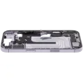 Mid-Frame Housing W/ Charging Port Flex & Small Parts  For iPhone 17 (EU / Global Version) (Used OEM Pull: Grade A) (Lavender)