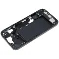 Mid-Frame Housing  W/ Charging Port Flex & Small Parts  For iPhone 15 (US Version) (Used OEM Pull: Grade C) (Black)