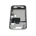 Mid-Frame Housing  W/ Charging Port Flex & Small Parts  For iPhone 16 Pro (EU / Global Version) (Used OEM Pull: Grade A) (White Titanium)