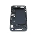 Mid-Frame Housing  W/ Charging Port Flex & Small Parts  For iPhone 14 Plus (EU / Global Version) (Used OEM Pull: Grade C) (Midnight)