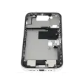 Mid-Frame Housing  W/ Charging Port Flex & Small Parts  For iPhone 16 Pro (EU / Global Version) (Used OEM Pull: Grade B) (White Titanium)