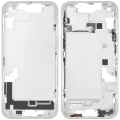 Mid-Frame Housing  W/ Small Parts For iPhone 14 (EU / Global Version) (Used OEM Pull: Grade A) (Starlight)