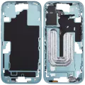 Mid-Frame Housing  W/ Small Parts For iPhone 16 (EU / Global Version) (Used OEM Pull: Grade B) (Teal)