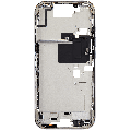 Mid-Frame Housing  W/ Small Parts For iPhone 16 Pro (EU / Global Version) (Used OEM Pull: Grade B) (White Titanium)