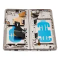 Inner OLED Assembly With Frame For Samsung Galaxy Z Fold 4 5G (US & International) (Used OEM Pull: Grade B/C) (Beige)