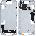 Mid-Frame Housing  W/ Small Parts For iPhone 15 (US Version) (Used OEM Pull: Grade B) (Blue)