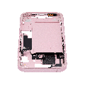 Mid-Frame Housing  W/ Small Parts For iPhone 15 (US Version) (Used OEM Pull: Grade B) (Pink)