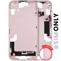Mid-Frame Housing  W/ Small Parts For iPhone 15 (US Version) (Used OEM Pull: Grade C) (Pink)