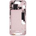 Mid-Frame Housing  W/ Small Parts For iPhone 15 (US Version) (Used OEM Pull: Grade C) (Pink)