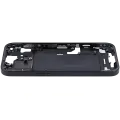 Mid-Frame Housing  W/ Small Parts For iPhone 15 (EU / Global Version) (Used OEM Pull: Grade C) (Black)