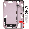 Mid-Frame Housing  W/ Small Parts For iPhone 15 Plus (US Version) (Used OEM Pull: Grade B) (Pink)