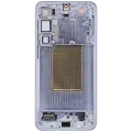 OLED Assembly With Frame For Samsung Galaxy S25 Plus 5G (US & International Version) (Used OEM Pull : Grade B) (Ice Blue)