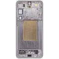 OLED Assembly With Frame For Samsung Galaxy S25 Plus 5G (US & International Version) (Used OEM Pull : Grade B) (Silver Shadow)