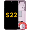 OLED Assembly With Frame For Samsung Galaxy S22 5G (US & International Version) (Used OEM Pull : Grade A) (Bora purple)