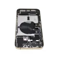 Back Housing W/ Charging Port Flex & Small Parts  For iPhone 12 Pro Max (US Version) (Used OEM Pull: Grade B) (Gold)