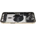 Back Housing W/ Charging Port Flex & Small Parts  For iPhone 12 Pro Max (US Version) (Used OEM Pull: Grade B) (Gold)