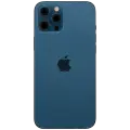 Back Housing W/ Charging Port Flex & Small Parts  For iPhone 12 Pro Max (US Version) (Used OEM Pull: Grade B) (Pacific Blue)