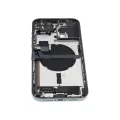 Back Housing W/ Charging Port Flex & Small Parts  For iPhone 13 Pro Max (US Version) (Used OEM Pull: Grade C) (Alpine Green)